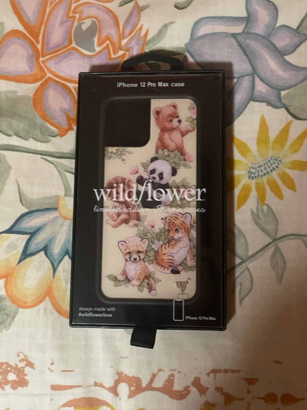 Wildflowers Cream Animal Garden iPhone 12 Pro Max Case with Floral Accents - Picture 3 of 6